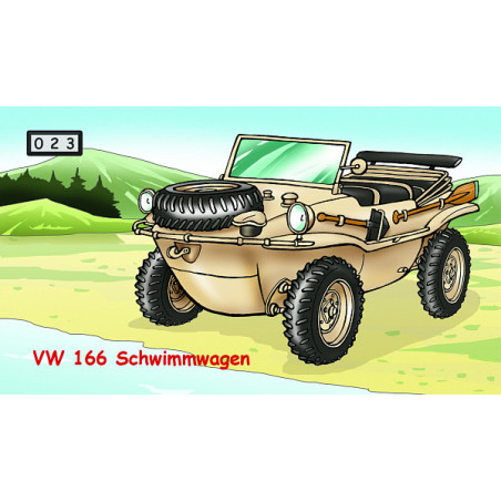 Magnetka 023 - VW 166 Schwimmwagen