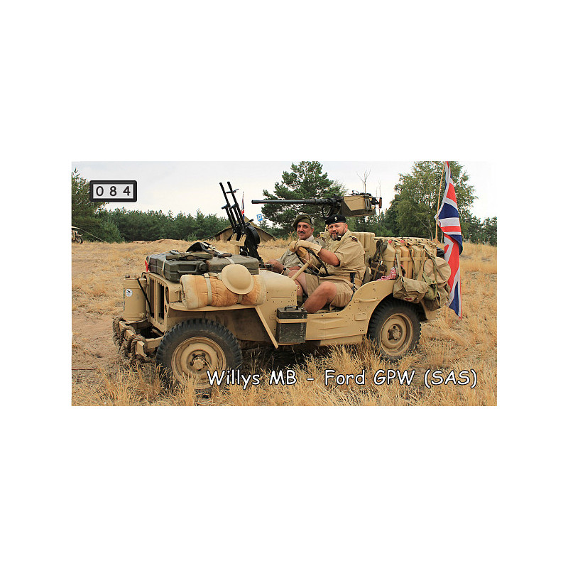 Magnetka 084 - Willys MB - Ford GPW (SAS)