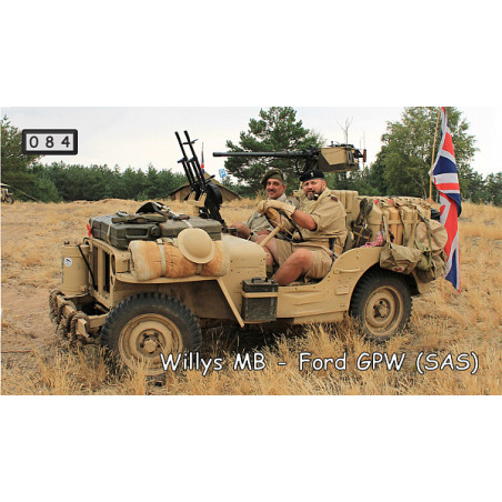 Magnetka 084 - Willys MB - Ford GPW (SAS)
