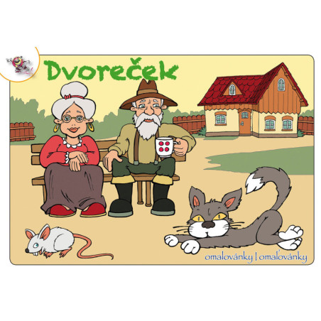 Omalovánky  - Dvoreček