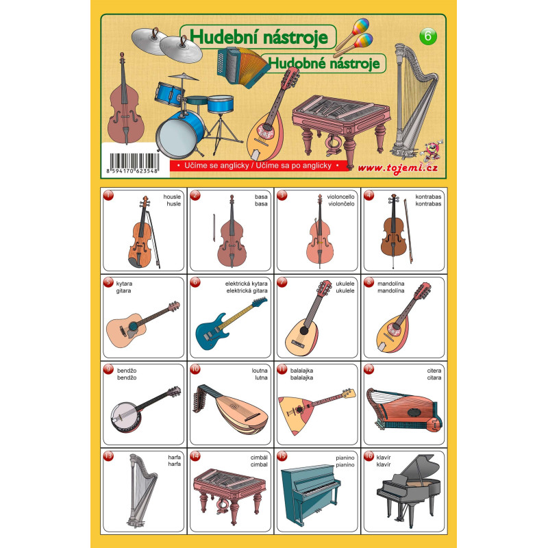 Angličtina 6  - Instruments