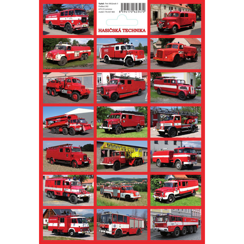Samolepky - Hasičská technika