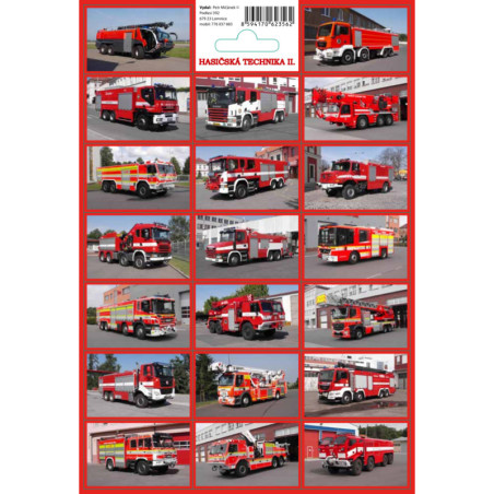 Samolepky - Hasičská technika 2