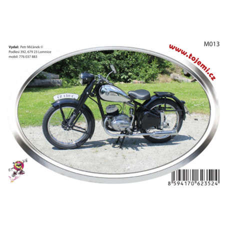 Samolepka M013 - ČZ 150 c 120×77mm