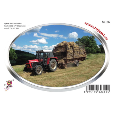 Samolepka M026 - Zetor Crystal 75×54mm