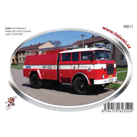 Samolepka M011 -  Škoda 706 RTHP CAS25 120×77mm