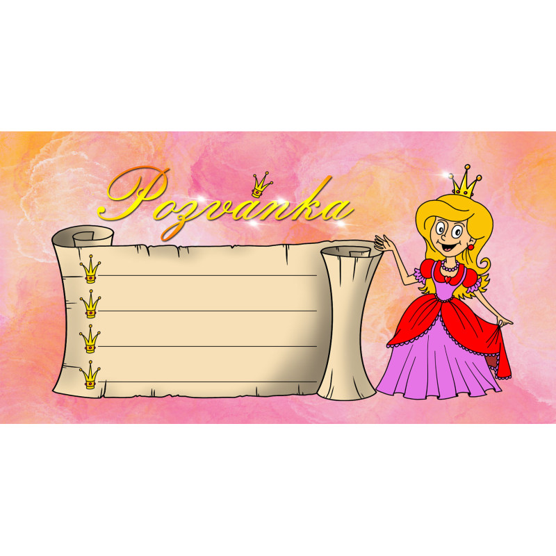 Pozvánky - Princezna