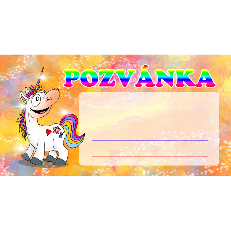 Pozvánky  - Jednorožec