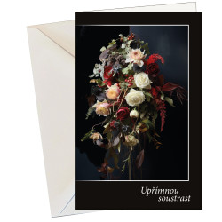 Kondolence - barevná kytice