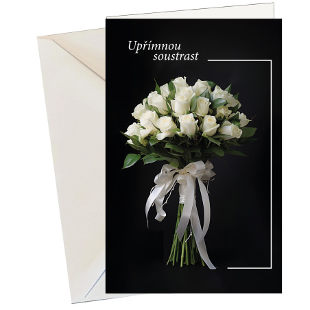 Kondolence - bílá kytice