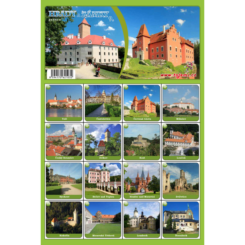 Pexeso - Hrady zámky 9