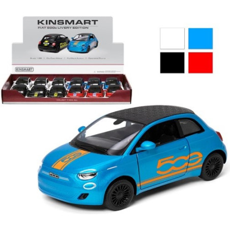 FIAT 500E S POTISKEM 1:28