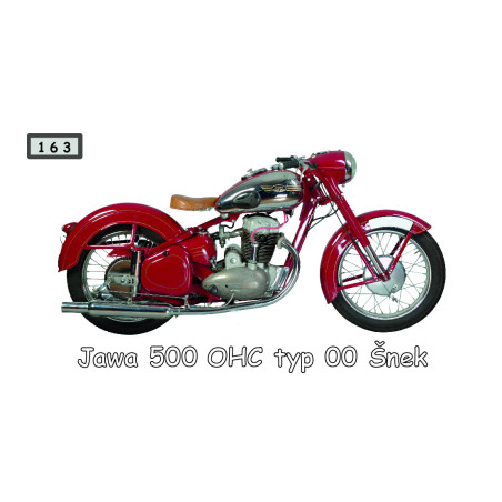 Magnetka 163 - Jawa 500 OHC typ OO Šnek
