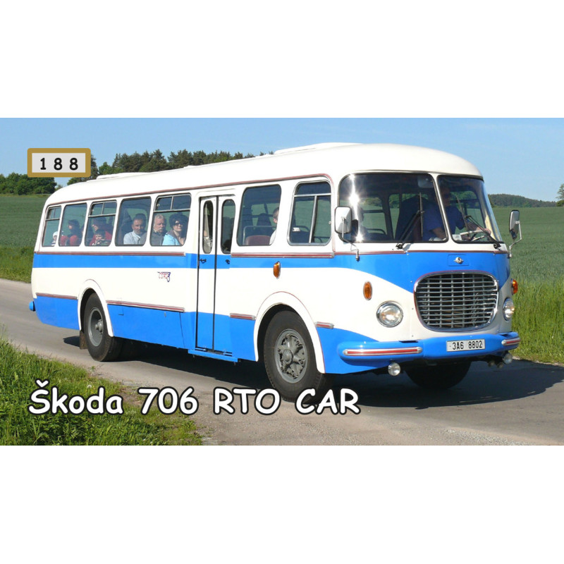 Magnetka  188 - Škoda 706 RTO CAR
